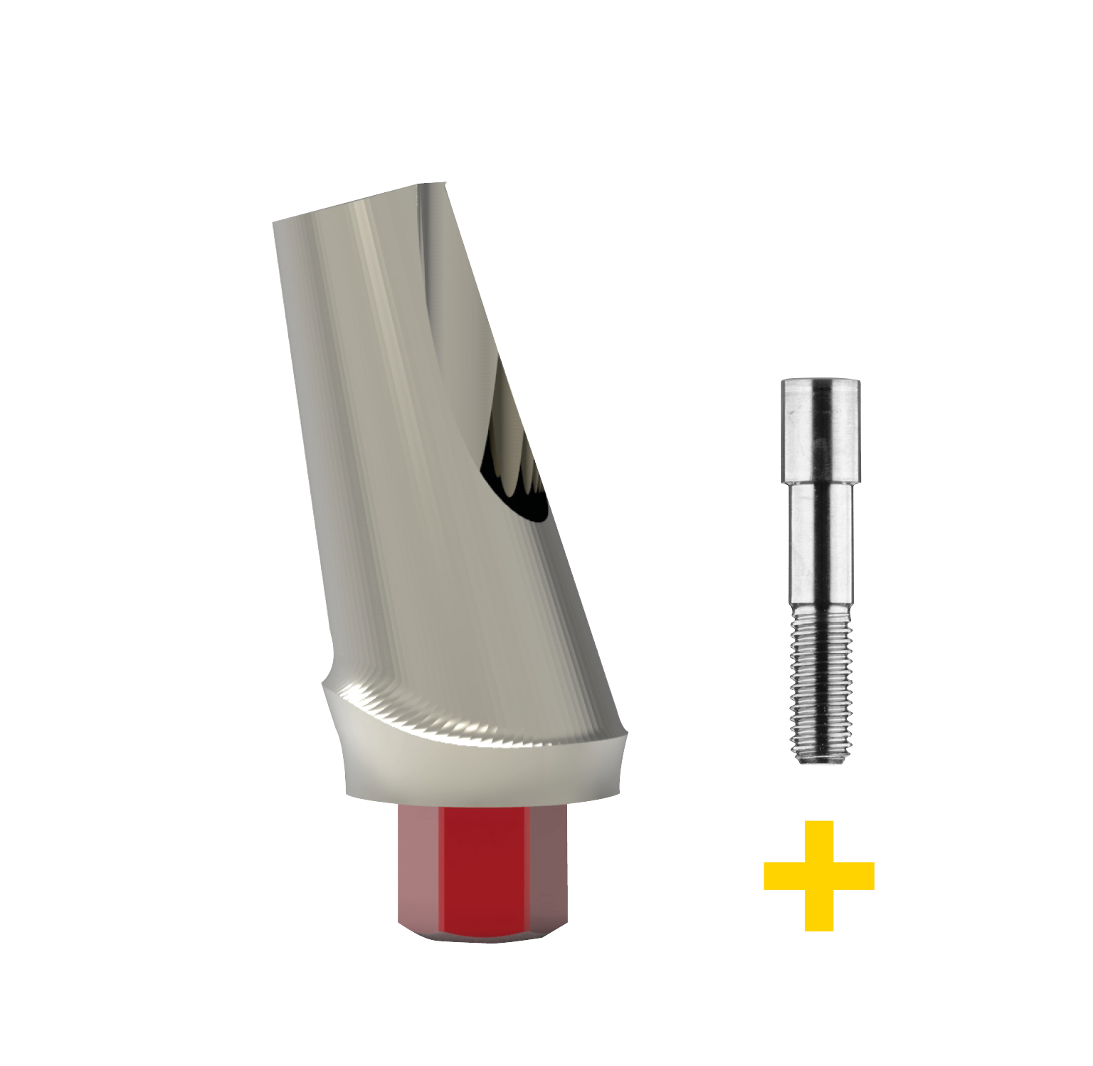 Conical connector 15°, Hex connection incl. vertical screw