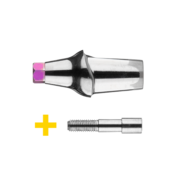 Conical connector 5.3 mm / 1 mm / 0°, Cone Connection incl. screw