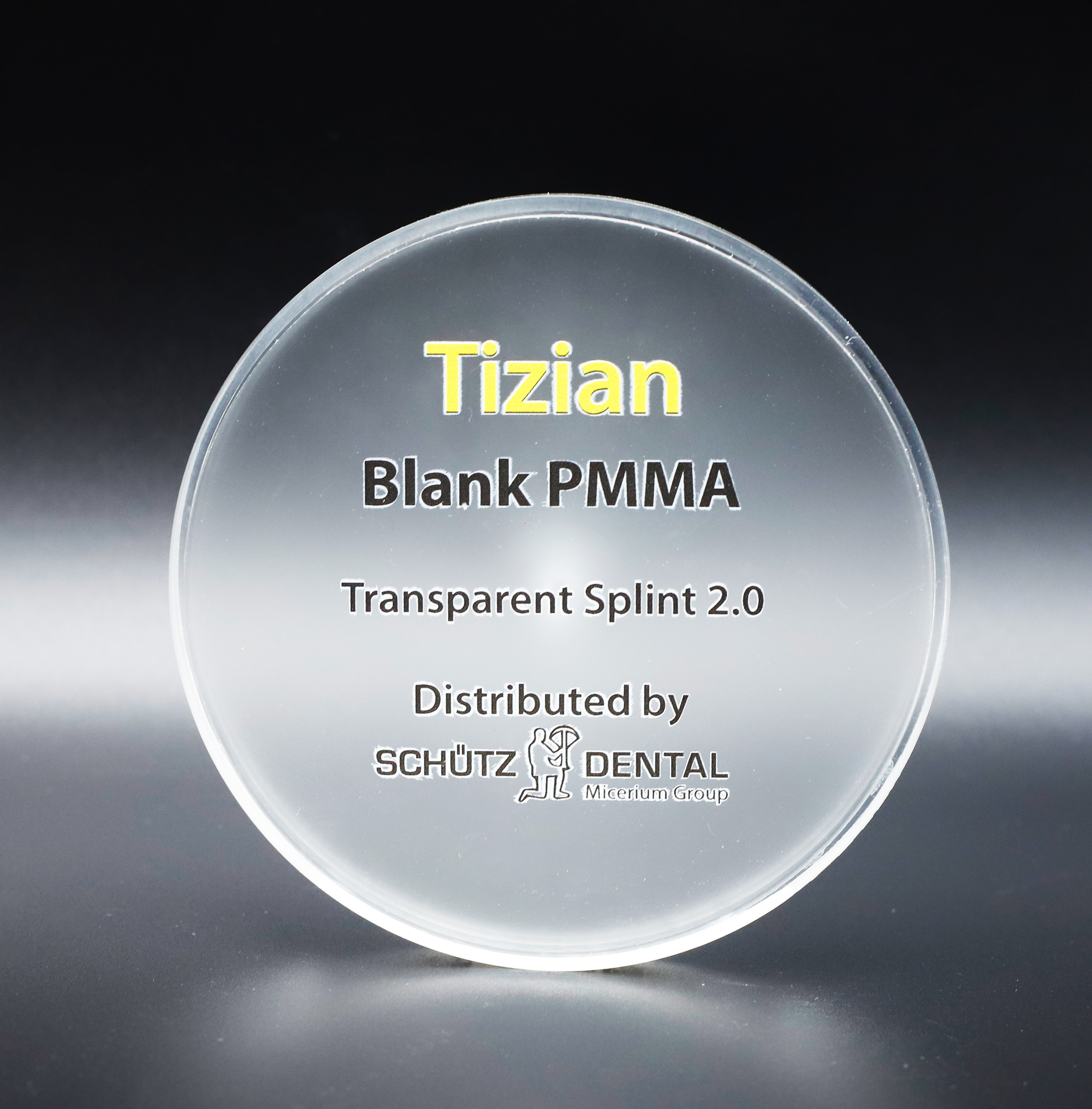 Tizian Blank PMMA Transparent Splint 2.0, 98 mm in bulk pack, 24 pc