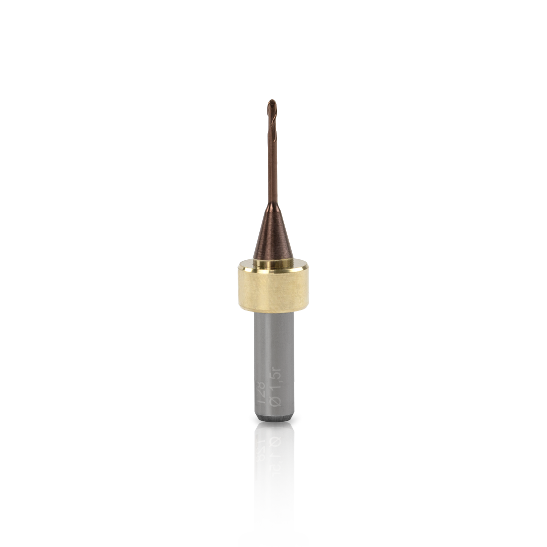 T28 - Radius milling cutter 1.5 mm long for CoCr/Ti, Tizian Cut 5/3.5 for 6mm collett chuck