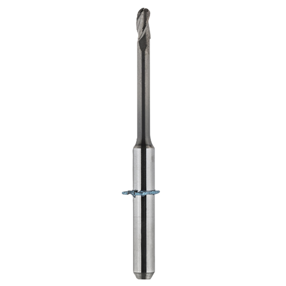 Three-tooth radius cutter, 2.0 mm, for zirconia, coated, lenght 35 mm for Tizian Cut & Tizian Cut ECO plus
