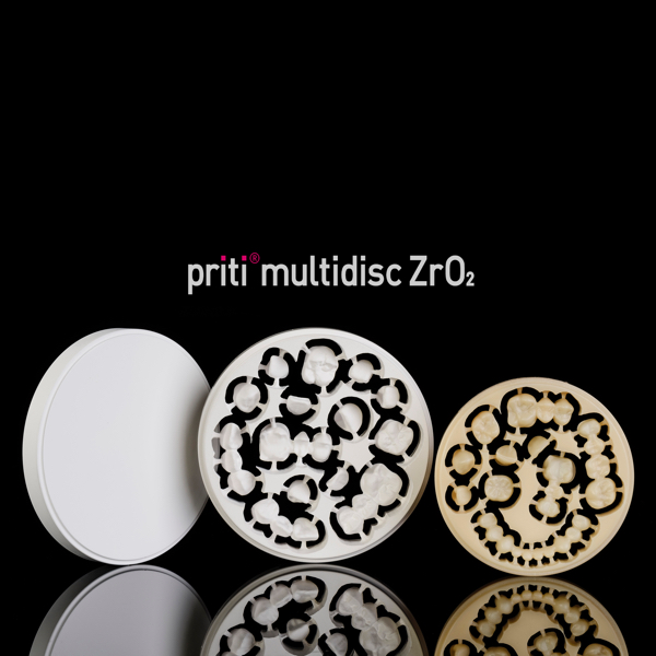 priti®multidisc ZrO2 Translucent, 98 mm