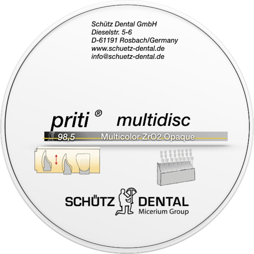 priti®multidisc ZrO2 Opaque, 98 mm