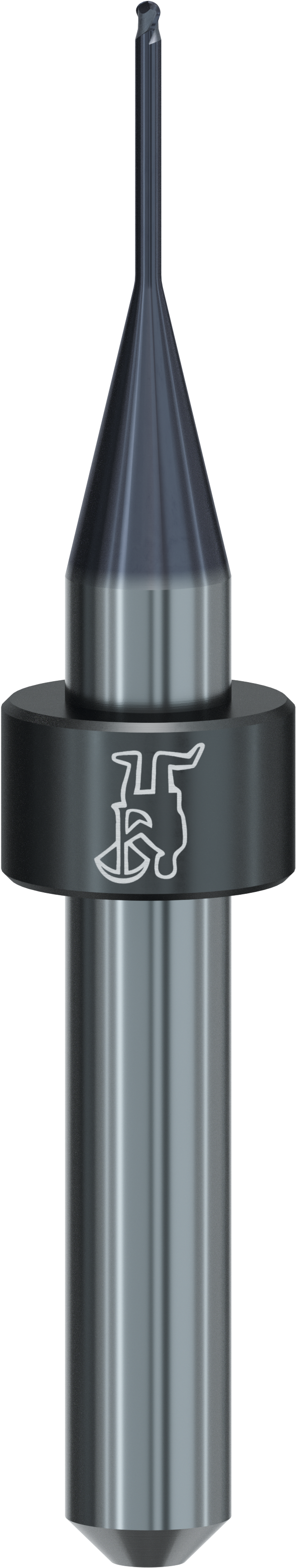 T24/T54 - Radius cutter 1 mm for Co/Cr / titanium, double-edged, Tizian 6.0 for 6 mm collet chuck

