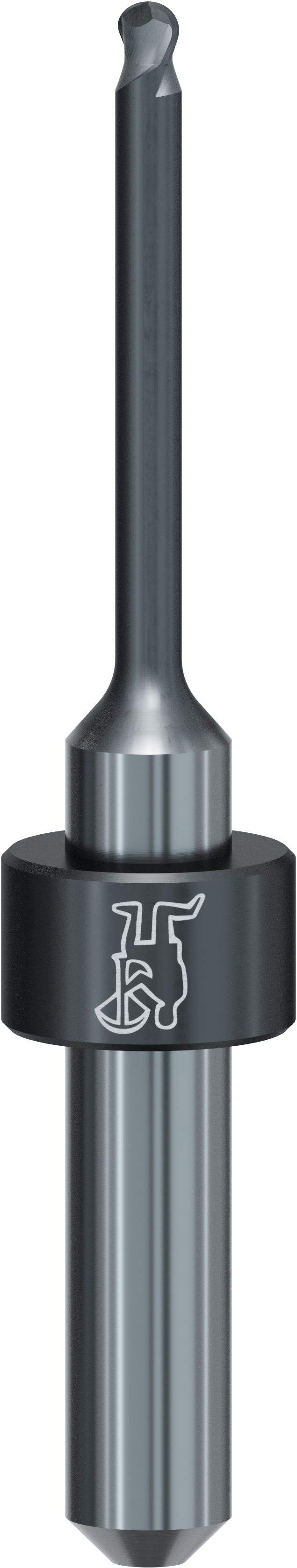 T65 - Radius cutter 2.5 mm D long for zirconia, double-edged, Tizian 6.0 for 6 mm collet chuck