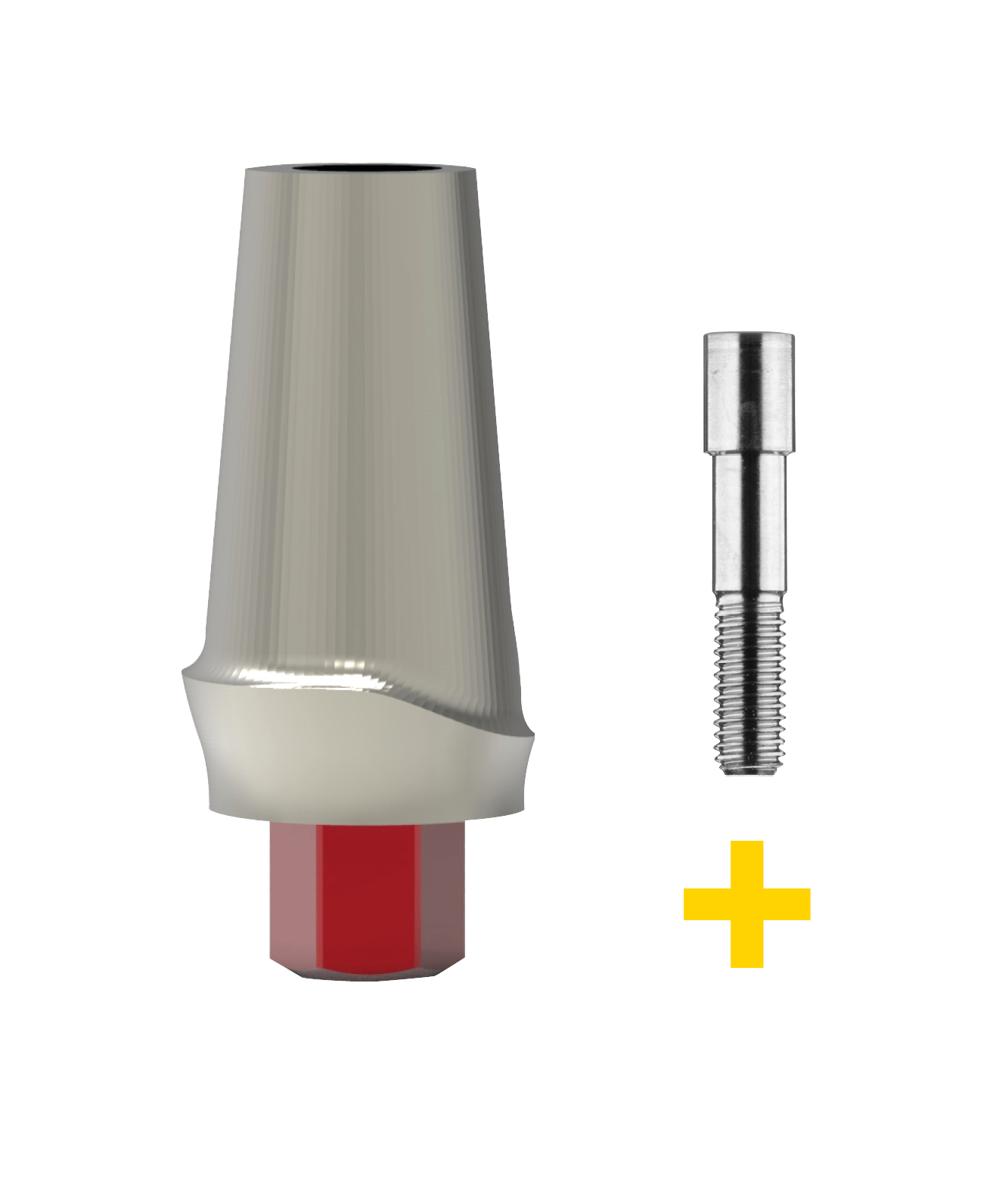 Conical connector 0°, Hex connection incl. vertical screw