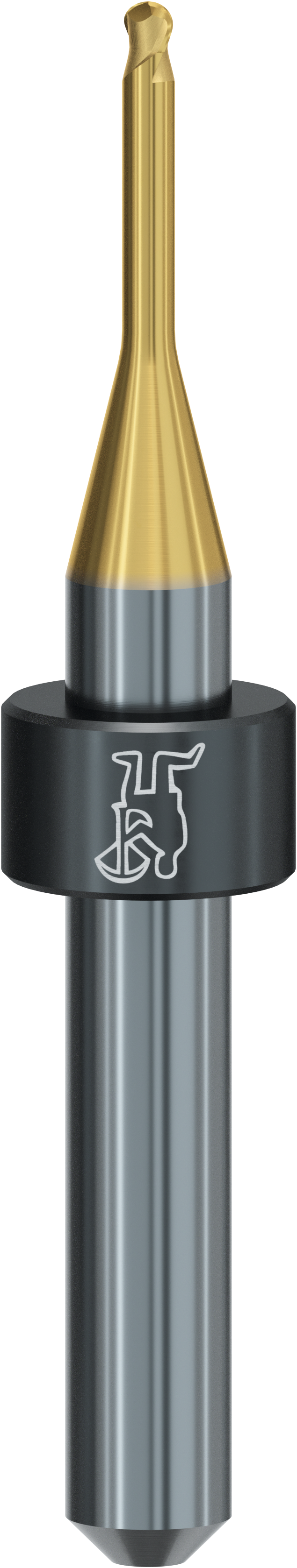 T34 - Radius cutter 2 mm for titanium, double-edged, Tizian 6.0 for 6 mm collet chuck