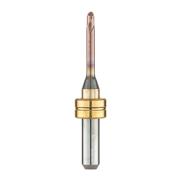 T70/T74 - speed radius drill 3 mm long forCoCr/Titan twin-bladed, 6 mm shaft